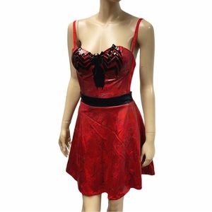 Marvel carnage two piece dress costume cosplay